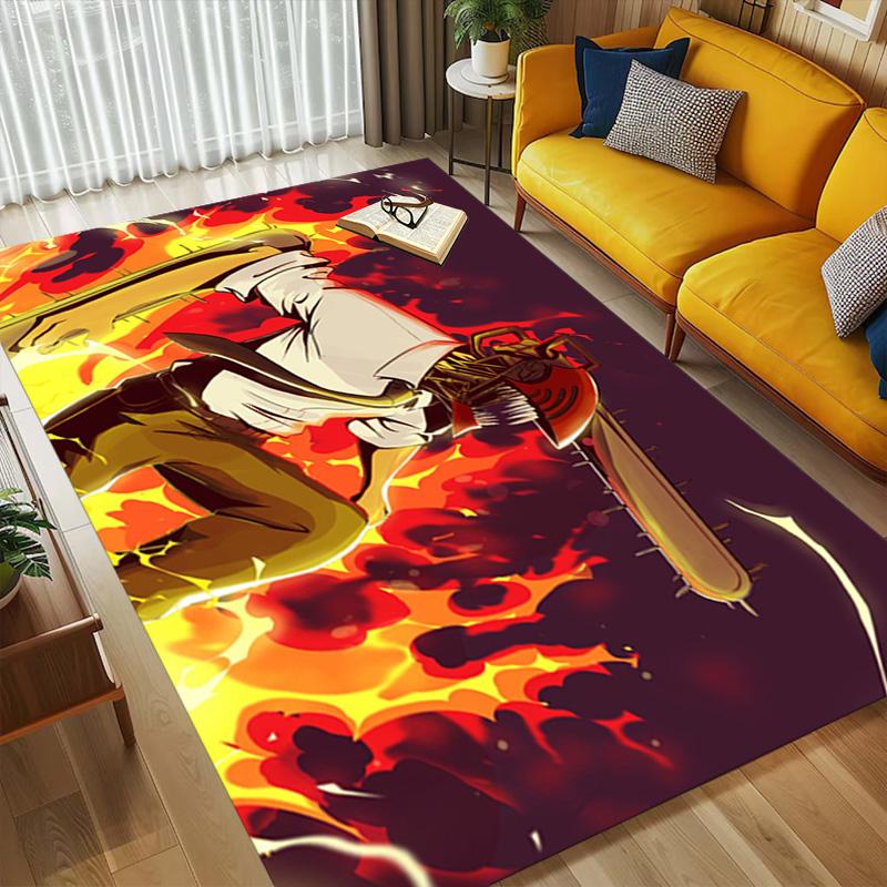 Chainsaw Man Living Room Nonslip Area Rug Soft Carpet For Bedroom Game Playroom Sofa Office Home Decor Doormat Christmas Gift C9302630