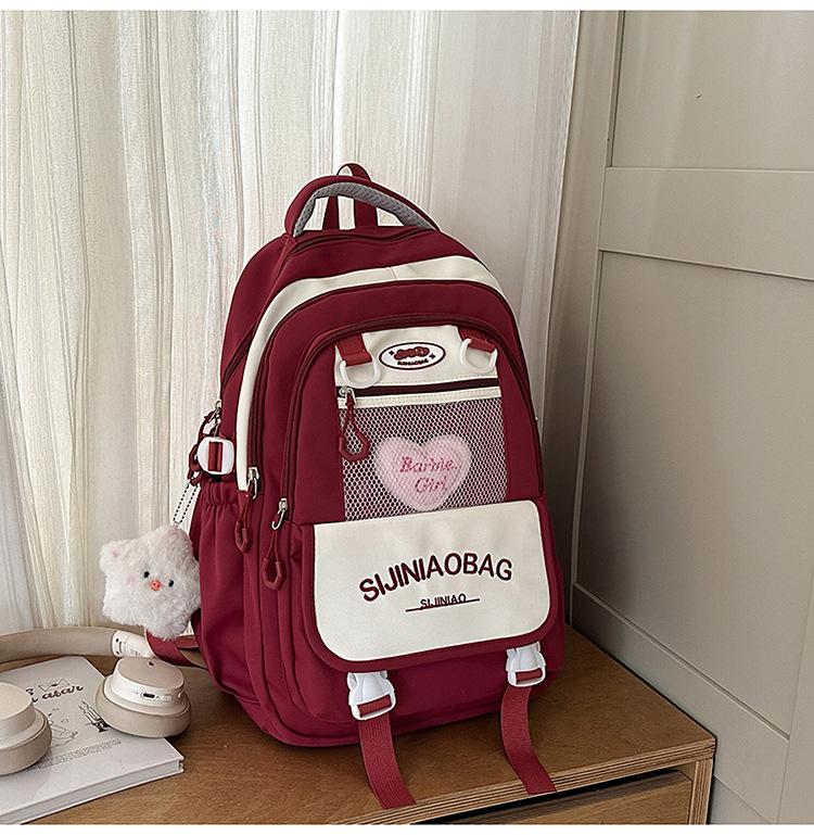 Schoolbag schoolbag ins niche cute high-value primary school students high school students high school students large capacity versatile simple