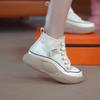 High Top Sneakers Women's Mixed Batch  Autumn New Muffin Soft Bottom Lightweight Soft Leather Casual Pumps Women's Southeast Asia