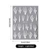 Halloween Nail Art Sticker 5D Relief Skull Pumpkin Funny Nail Sticker Three-Dimensional Relief