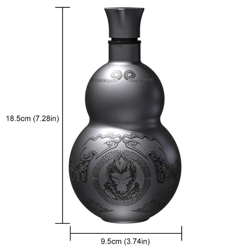 Dvouplášťová izolovaná nerezová láhev na vodu, Neprosakující konvička, Tykev Wu Kong, Studené a horké nápoje, 500 ml