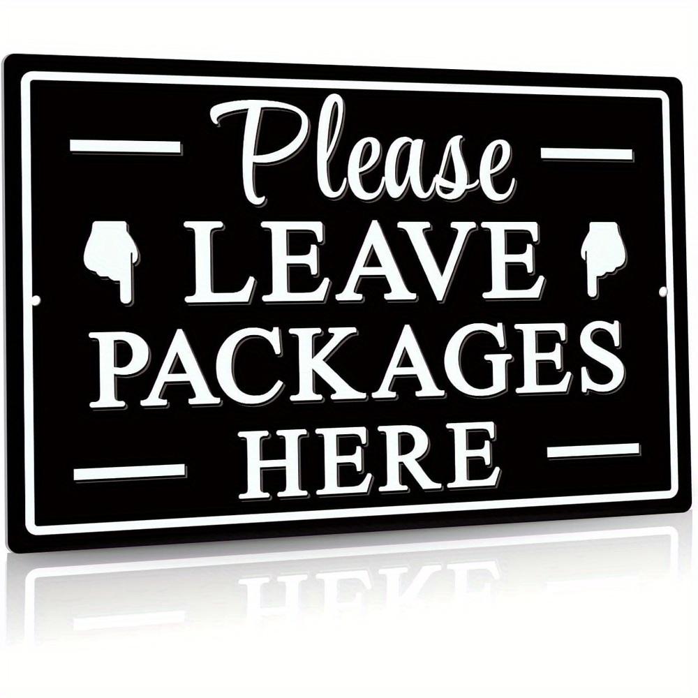 

Please Leave Packages Here Vintage Metal Tin Sign 20x30cm（7.8x11.8inch）