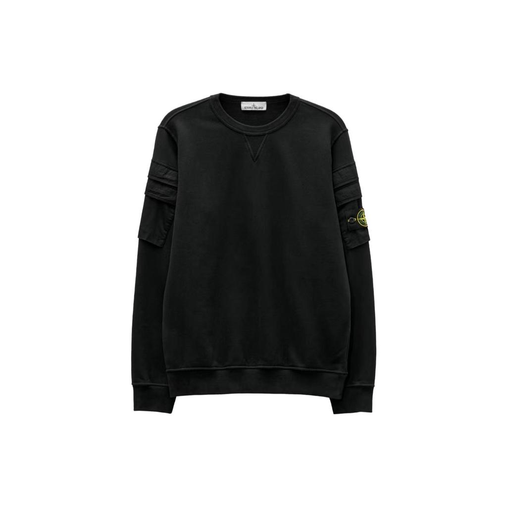 STONE ISLAND Double-Sleeve Pocket Sweatshirt 'Black' Men's 791560577-V0029