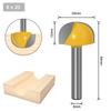 1/9pc 6mm Shank 6/8/12/16/18/20/22mm CNC okrągły nos bity okrągły nos Cove rdzeń Box router Bit Shaker Cutter Tools