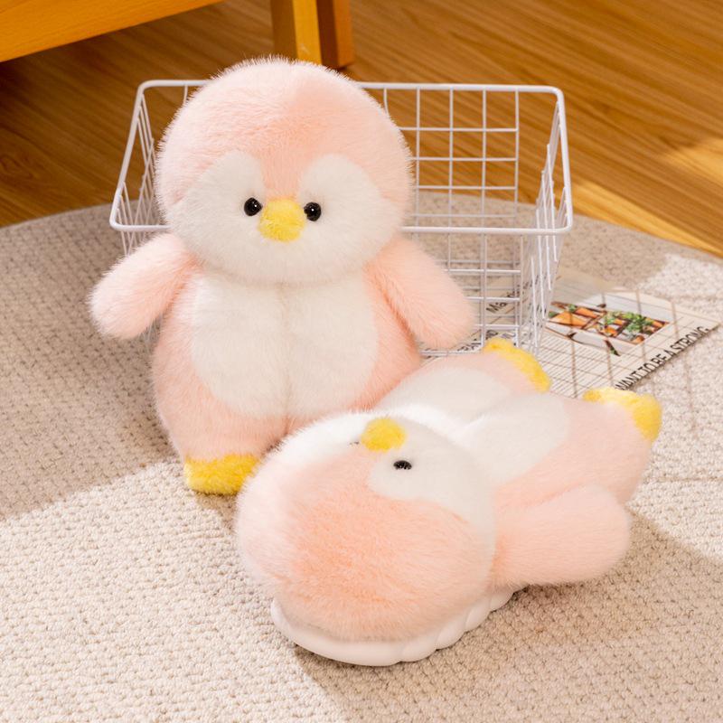 Adorabili Pantofole di Cotone a Forma di Pinguino - Calore Invernale Accogliente per Bambine