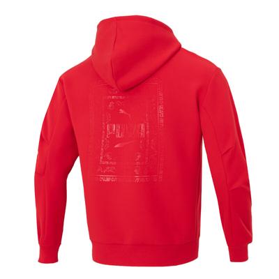Puma Letter Logo Pattern Printed Breathable Pullover Hoodie Unisex Hoodies Red 625255-11