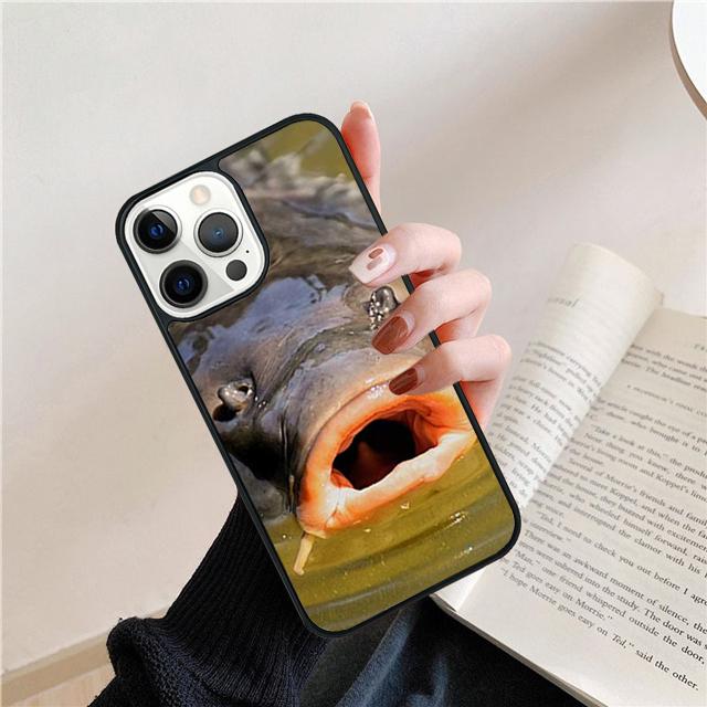 Fish Fishing Carp Funny Coque Shell For iPhone 17 Air 15 16 14 13 12 Pro Max 11 Pro Max Plus Phone Case Cover