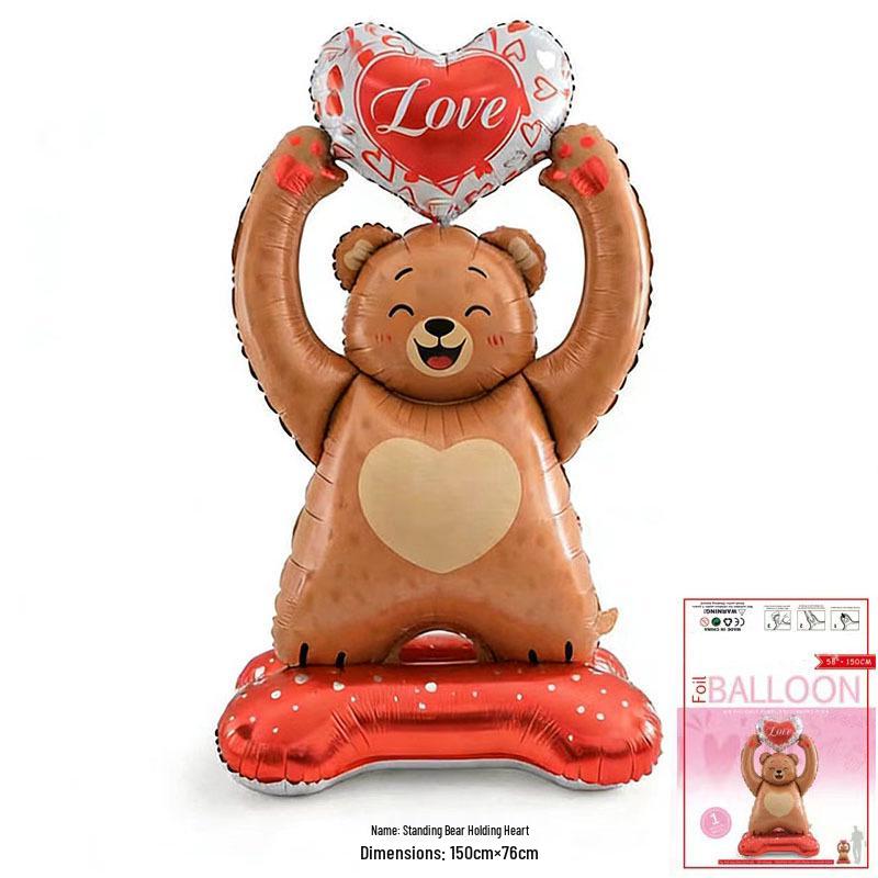 Trendy 40" & 65" Heart Foil Balloons for Valentine's, Proposals, Engagements & Weddings