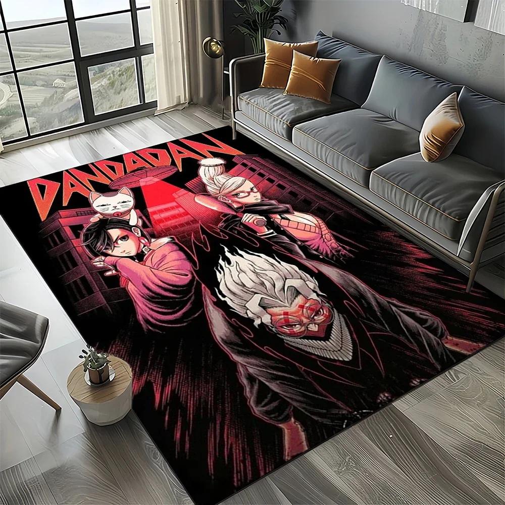 DAN DA DAN Anime Cartoon 3D Carpet Rug for Living Room Bedroom Home Sofa Decoration,Kids Play Non-slip Floor Mat Gift