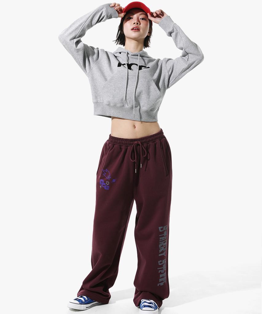 PEACE MAKER Starry Steppe Donkey Sweat Pants (Burgundy)