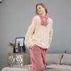 2024 Winter Plus Size Long Plush Women's Christmas Pajama Set - Loose Fit, European & American Style