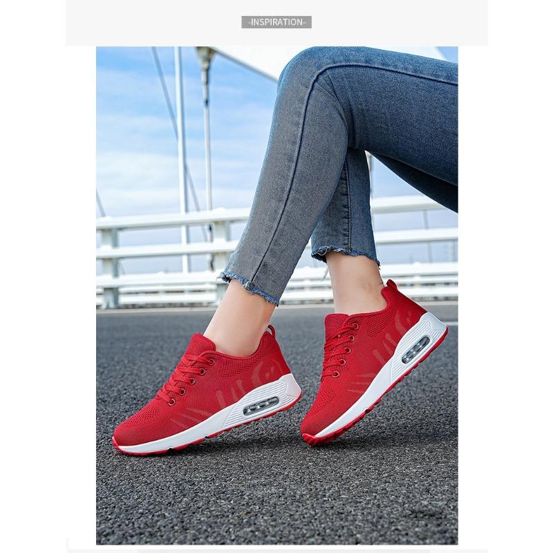 Весна Новые Дышащие Спортивные и Повседневные Туфли из Сетки Flyknit Корейское Издание — фото 14