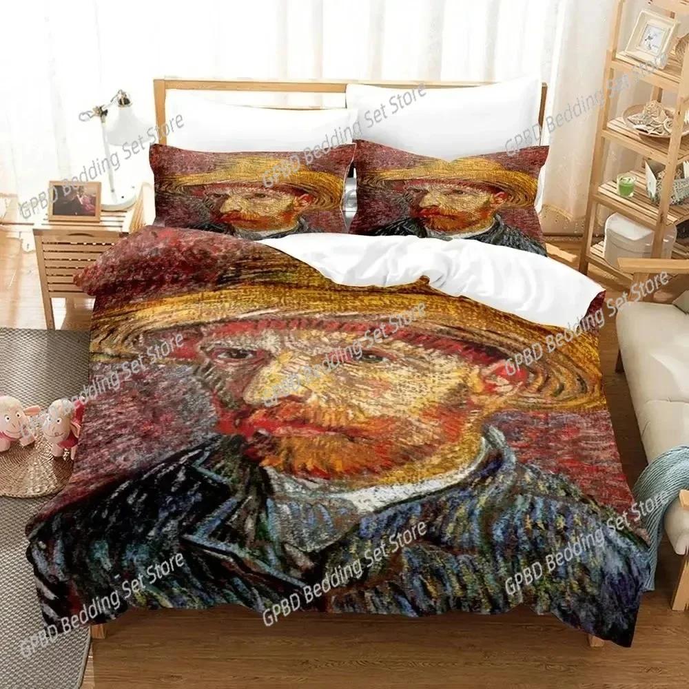 Comforter 3D Print Van Gogh Bedding Set For Bedroom Soft Modern S Comefortable Kids And