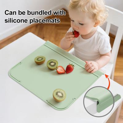 Tapis de table en silicone pour tout-petits et enfants Antidérapant Réutilisable Tapis de table pour manger bébé Tapis de table résistant aux taches pour restaurant Maison