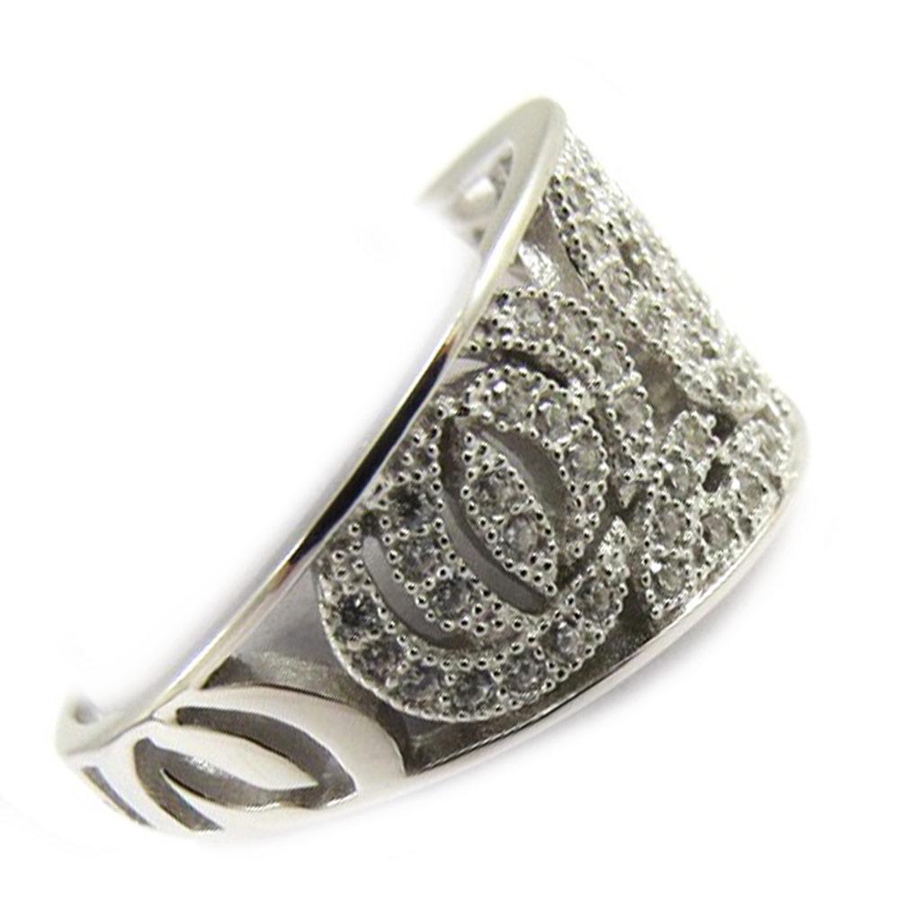 Silver Ring 'Sissi' White Silver (rhodium) - 10 Mm