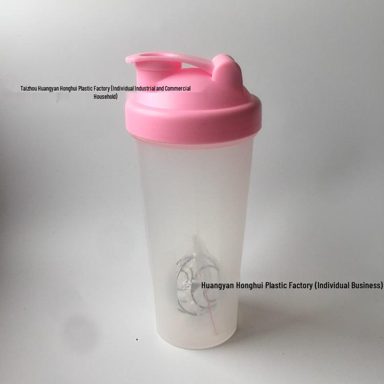 

600ml Shaker Bottle with Mixing Ball - Food Grade Sports Water Bottle 20oz 601-700ml
