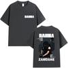 Rapper RAHMA Zamdane Album 2025 Graphic T Shirt Unisex's Pop Music Hip Hop Short Sleeve T-shirts Fans loose Clothing Cotton T-shirt