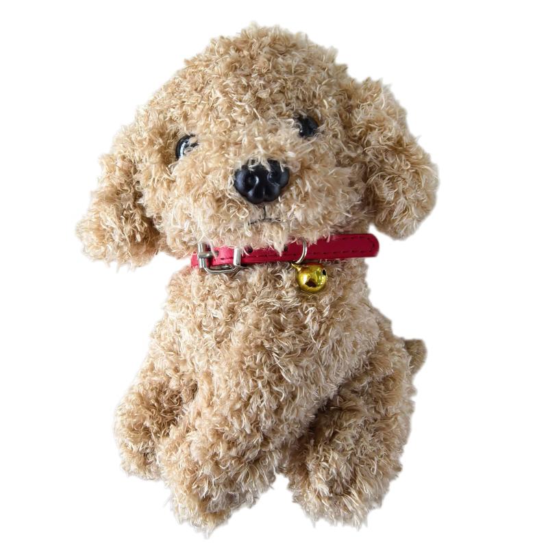 22cm Yaratıcı Gerçekçi Teddy Köpek Şanslı Simülasyon Köpek Kaniş Peluş Oyuncaklar El Yapımı Gerçekçi Figür Oyuncak Peluş Doldurulmuş Hayvanlar