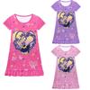 Kids Girls Lily Lovebraids Heart Print Short Sleeves Dress