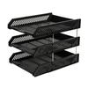 File Box Organizer Easy Storage Container 3 Tier Stackable Letter Tray Desk Paper Organizer Plastic File Document Storage Rack