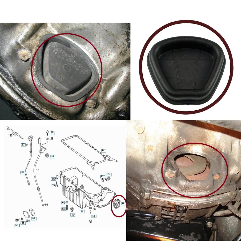 BSP1064 Oljepanne bakre sump svinghjul inspeksjonshulldekselhettelokk 1020140033 for Mercedes S202 C208 A208 S124 W124 R170 W639