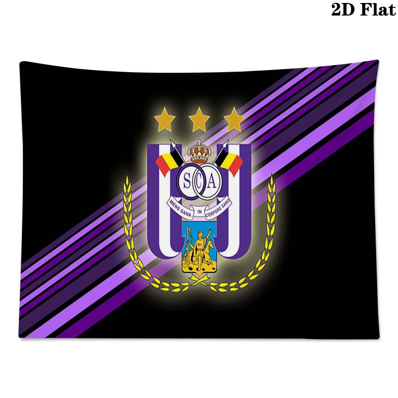 RSC Anderlecht Wall Tapestry Aesthetic Wall Hanging Printed Fabric Blanket Decorative Tapestries for Bedroom Living Room Home Decor