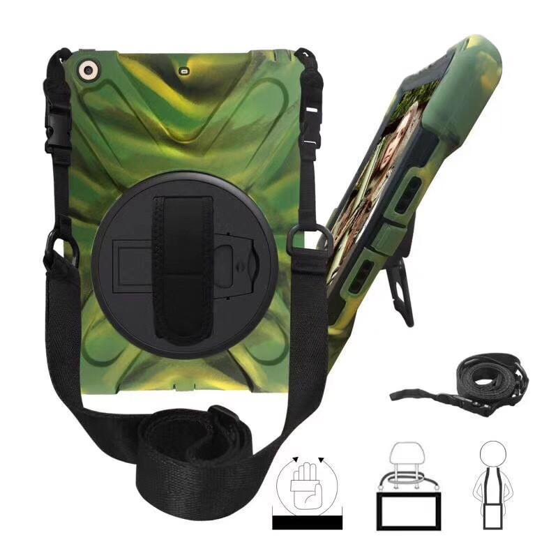 IPad Air 5 Case With Hand Strap Optional Shoulder 10.2-inch 10th Gen Shockproof Plastic Cover