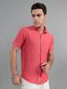 MONTE CARLO Mens Regular Fit Solid Half Sleeve Shirt