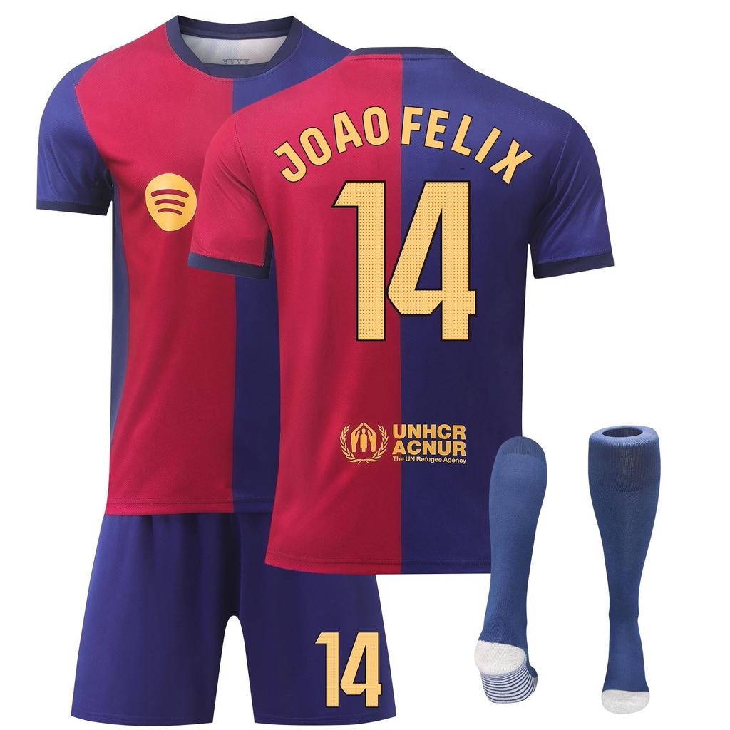 2425Barcelona Set de Tricouri Uniformă Sportivă pentru Antrenament Fotbal Costum