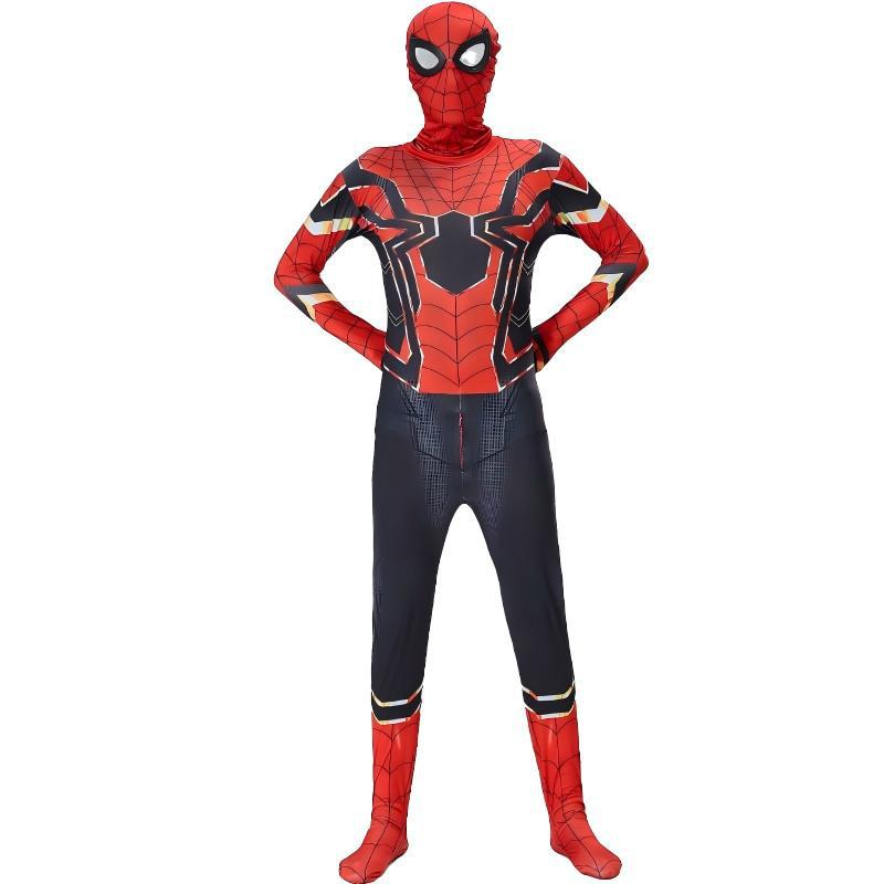 Spider-Man Bodysuit Hero Toby Adult Cosplay Costume Halloween Kids Muscle Spider Onesie