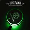 hijk1 Car Glowing Coasters LED Light Water Cup Mat For VW Golf Amarok T5 Phaeton GTI Teramont ID3 Car USB Charging Coasters keychain