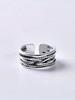 1pc Vintage Royal Style Thumb Knitted Multi-Layer Open Ring, Thick Adjustable Ring, Rugged Bohemian Elegant Ring