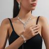Bridal Jewelry Set - Necklace  Earrings  and Four-piece Set - Wedding Accessories - Banquet Dress Necklace Set