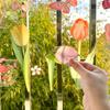 83pcs/8 Sheets Window Cling Decals Butterfly Flower Hummingbird Stickers Home Living Room Bedroom Decoration PVC Wall Sticker