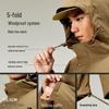 Camel Men's Waterproof Hooded Outdoor Workwear Jacket M15CW01051