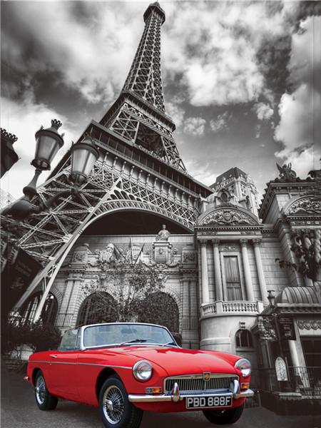 

Алмазная картина Полный круглый пейзаж Автомобиль 5D Алмазная вышивка Распродажа Эйфелева башня Стразы Мозаика Настенное искусство Full Round 20x25CM