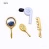 Dollhouse Miniature Bathroom Accesso Kit Simulation Hairdryer Comb Toothpaste Toothbrush Mini Towel Bath Ball Shower Gel Soap