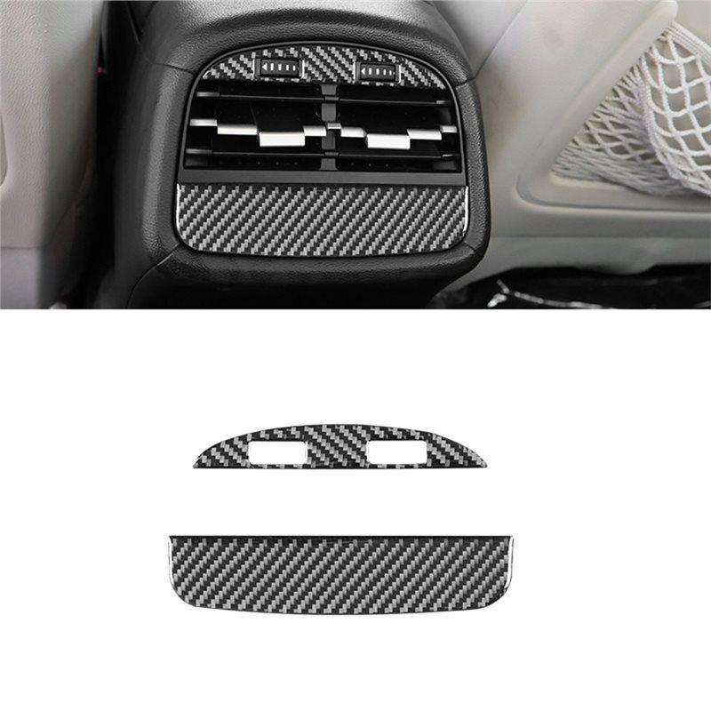 Carbon Fiber Trim For Rear Air Outlet Vent Cover For Maserati Ghibli 2014- Interior Accessories