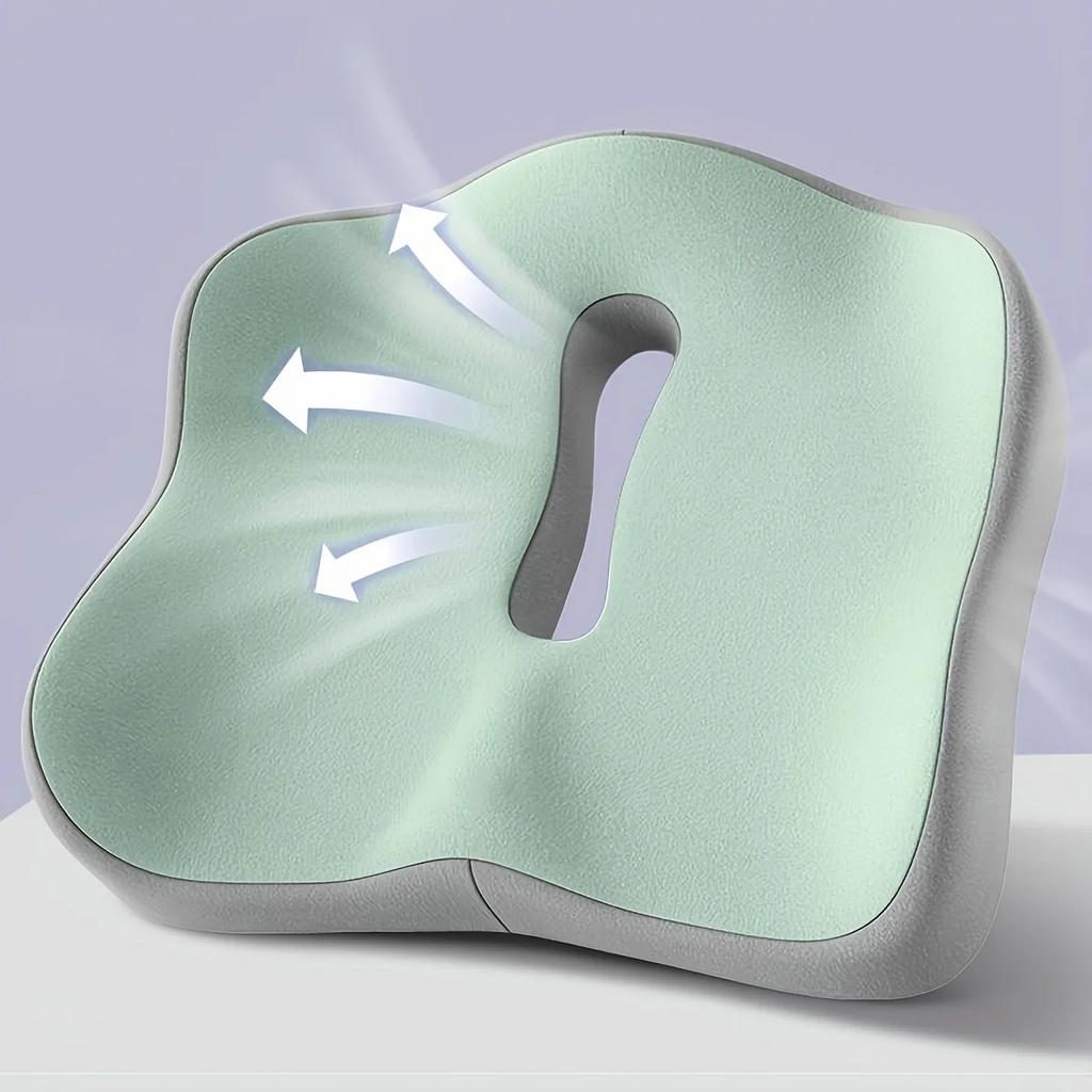 Memory Foam Car Seat Cushion Lumbar Support Pillow Soft Elastic Office Chair Pad Seat Cushion Suit for Desk Office Use