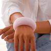 Fashion Coloful Chunky Bangles Exaggerated Acrylic Geometric Charm Bracelet Irregular Couple Jewelry Gift