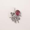 Rhodolith Edelstein 925 Sterlingsilber Handgefertigt Hochzeitsanhänger 1,49" Zum Geschenk CP-28-14