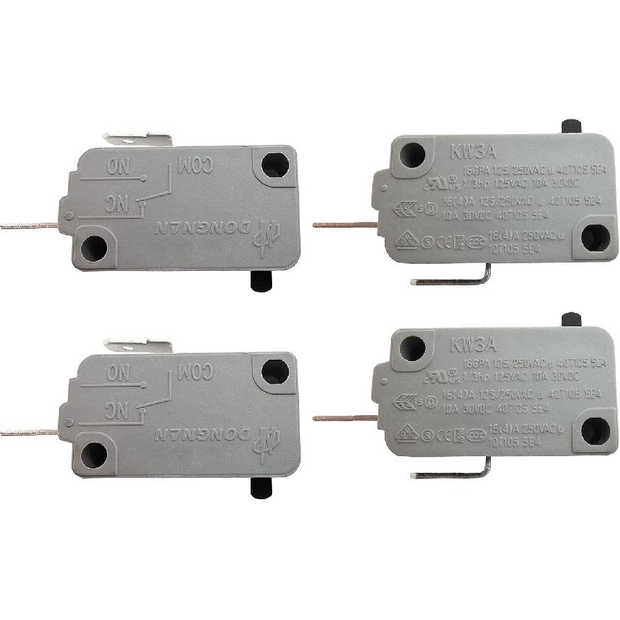 KW3A Microwave Oven Door Switch 16A 125/250V Door Interloc (2 Normally Open and 1 Normally Close)
