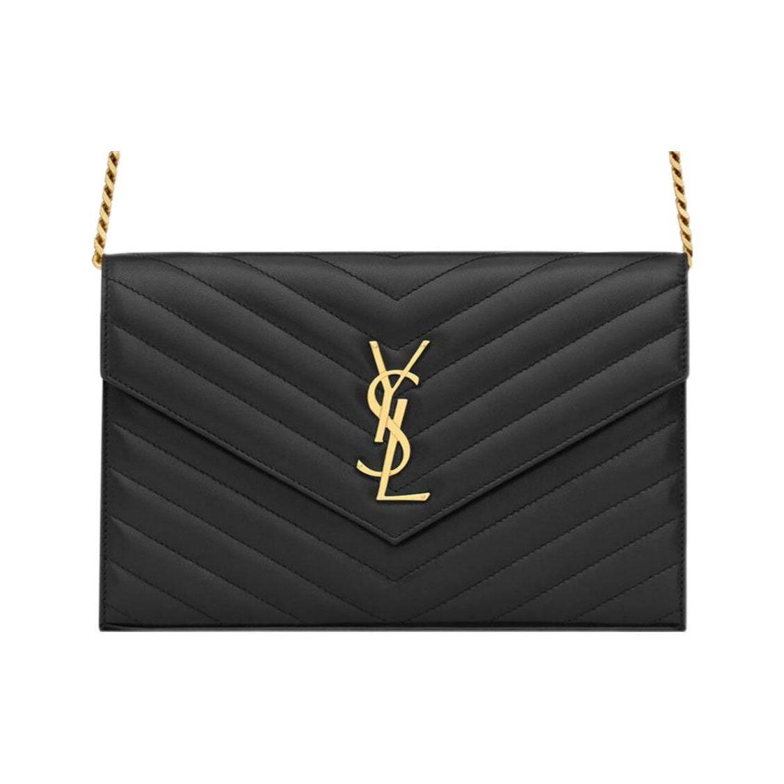 Saint Laurent Cassandre ķēdītes maciņš Noir