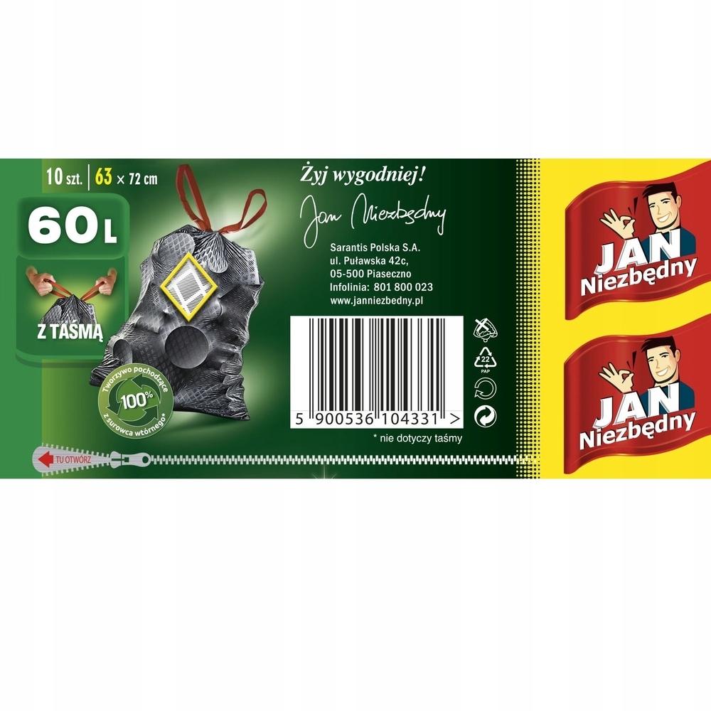 Lavender Garbage Bags Magnum Flex & Strong - Jan Niezbędny 60L / 8 Pcs