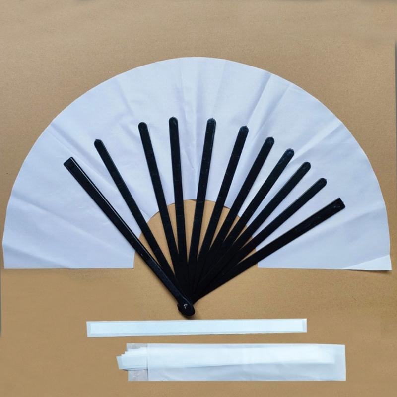 DIY Rohlinge Handventilator Wärmeübertragung Druck Faltbarer Handventilator für Tanzen, Hochzeitsauftritte Party Sublimationsventilator