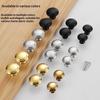Stainless Cabinet Door Knobs Single Hole Handle Dresser Pull Handles 23Mm-30Mm With Screw Drawer Knobs Hardware Accessory