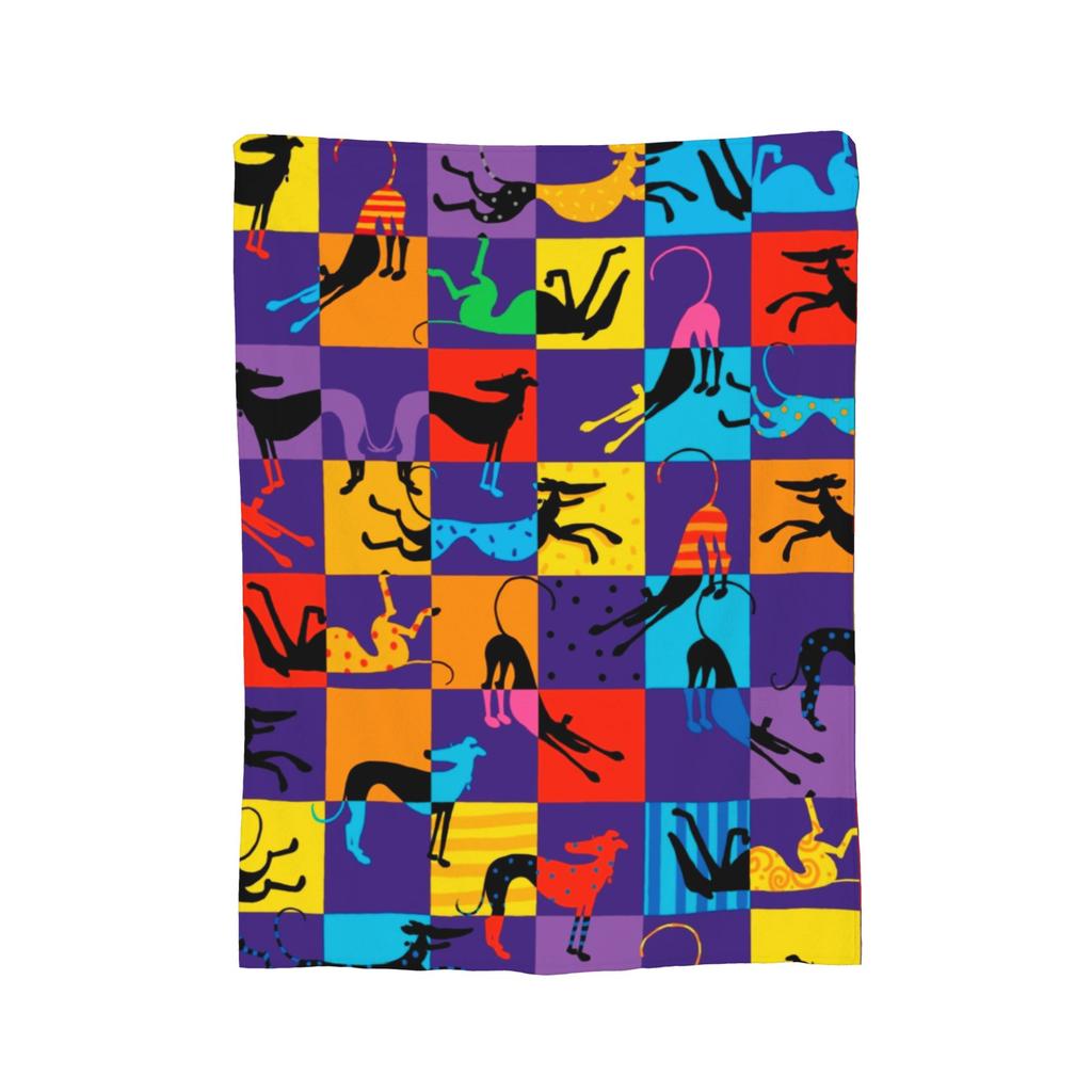 Summer Greyhound Fuzzy Blanket Skipworth Whippet Lurcher Dog Galgo Funny Throw Blankets for Home 200x150cm Quilt,