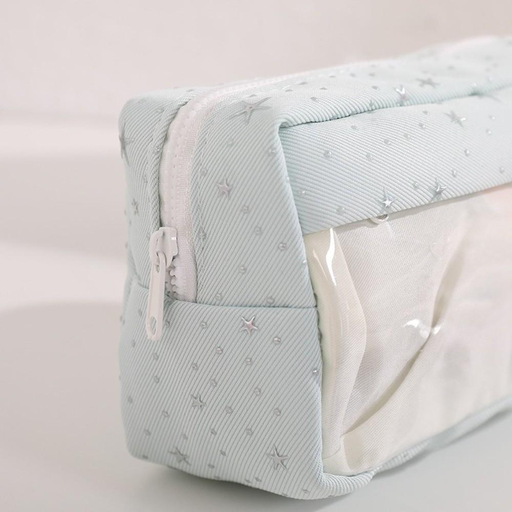 Large-capacity Pen Bag Star Print Pencil Pouch Portable Stationery Pouch  School Supplies