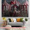 2D Creepy Clown Background for Horror Themed Events and Photoshoot