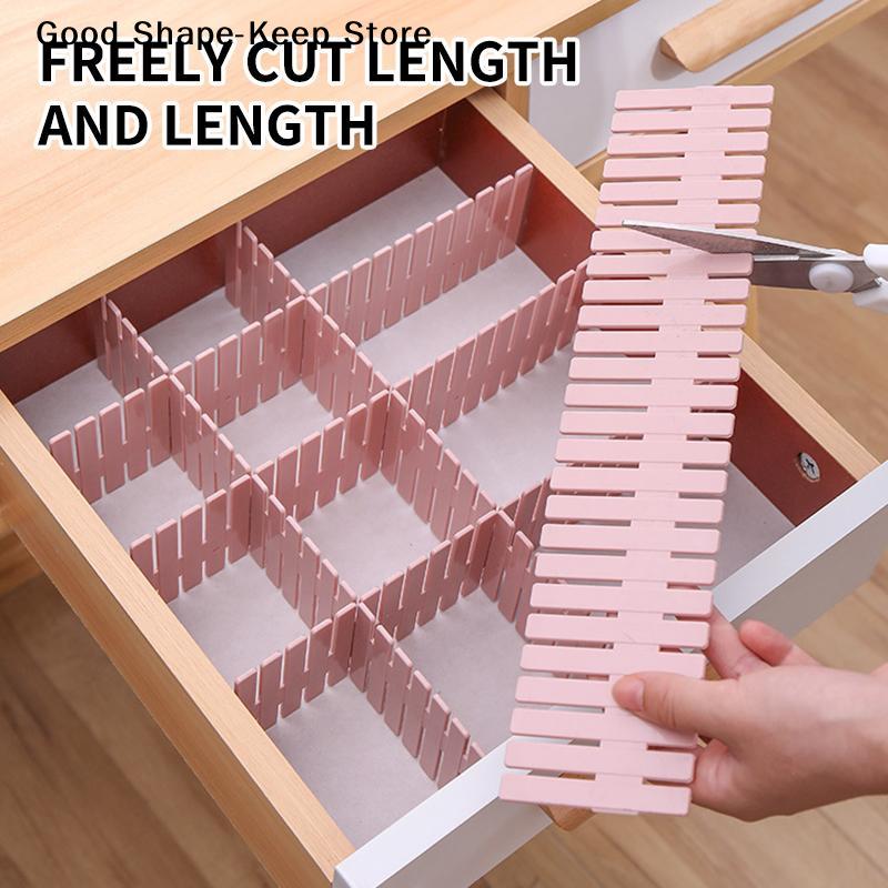 dailyStorage Cabinet Divider Board Adjustable 4pcs Set Household Combination for Closet Drawer DIY Partition Insert Boards